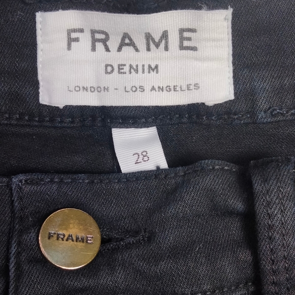 FRAME Denim • Le Color Cropin Film Noir - Picture 4 of 11